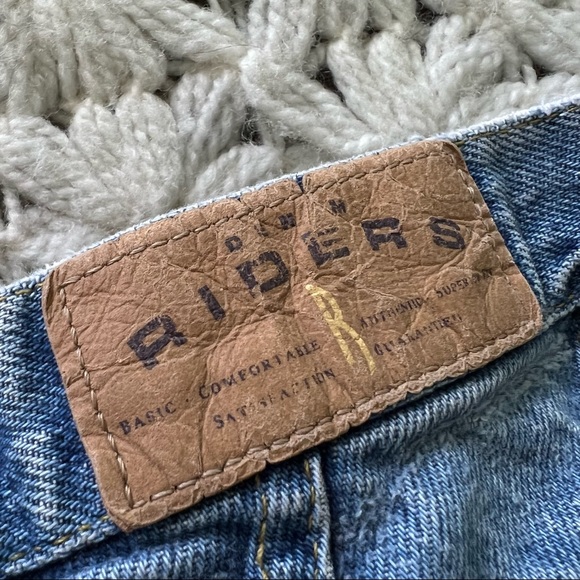 Vintage Riders High Rise Cut Off Blue Jean Shorts - Picture 4 of 12